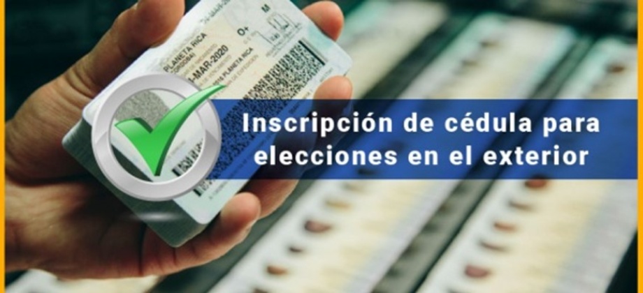 Inscripción de cédula de ciudadanía para elecciones 